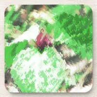 Spring Trillium Wildflower Coaster