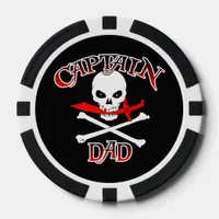 Captain Dad Poker Chips