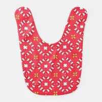 Christmas Holiday Charm Pattern 04 -  Baby Bib