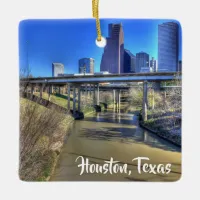 Houston, Texas Keepsake Christmas Ceramic Ornament