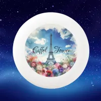 Eiffel Tower Paris Floral Monogram | Wham-O Frisbee