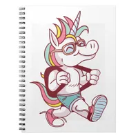 Unicorn Goes To School Notebook