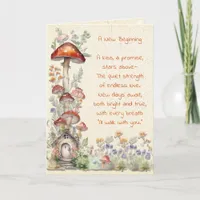 Cottage Core Congrats on your Marriage Personalize Card
