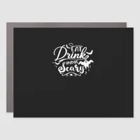 Eat Drink And Be Scary Halloween Design Car Magnet