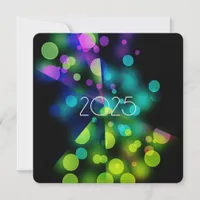 2025 new year with multicolor bubbles