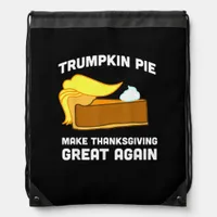 Funny Shirt Trumpkin Pie Make Thanksgiving Great A Drawstring Bag