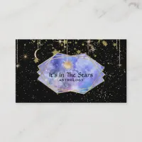 *~* Crystals Moon Cosmos Astrology Stars Business Card