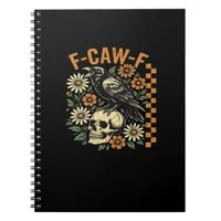 F-Caw-F Crow Vintage Graphic Notebook