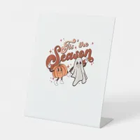 Tis The Season Funny Halloween Costume Pedestal Sign