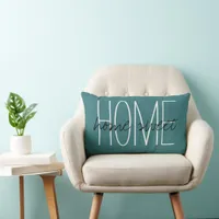 Home sweet Home Typography Lumbar Pillow