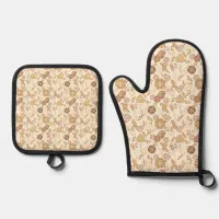 Bakery Bliss: Artisan Bread & Barley, Beige Oven Mitt & Pot Holder Set