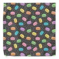 Pastry Chef French Macarons Dessert Patterned Cake Bandana