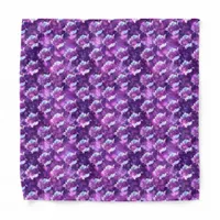 Purple Floral Bandana