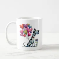 Happy Valentine's Day Charming Great Dane Coffee Mug