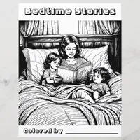 Color Me Page | Bedtime Stories