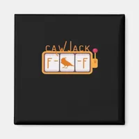 F-Caw-F Jackpot Retro Graphic Magnet