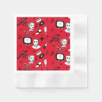 1950's Retro Graphics Nostalgic Birthday    Napkins