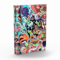 Colorful modern Abstract Fluid Art   Photo Block