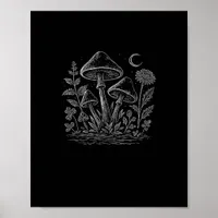 Cottagecore Mushrooms Fungi Goblincore Aesthetic Poster