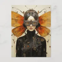 Fantasy Scifi Insect Woman Postcard