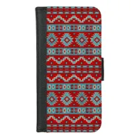 Southwest Mesas Turquoise & Red Phone Wallet Case