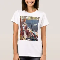 Chilly Morning Amish Horse T-Shirt