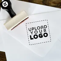 Large Square Business Logo Custom Rubber Stamp