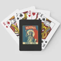 No Kings In America Since 1776 Vintage Cool Style Poker Cards