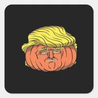 Donald Trumpkin  Pumpking Square Sticker
