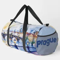 Prague - Czech Republic Watercolor Sketch | Duffle Bag