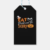 Eat Drink And Be Scary Essential Funny Style Gift Tags