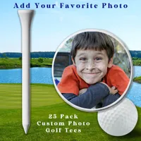 Modern Custom Photo Golfer Gift Golf Tees