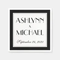 Modern Elegant Stylish Wedding Napkins