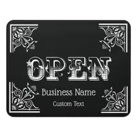 Stylish, Vintage Elegant Business Door Sign