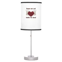 Are Red Im Dead Classic Style Table Lamp