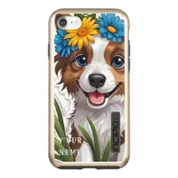 Puppy Illustration in coloured pencil Incipio DualPro Shine iPhone 8/7 Case