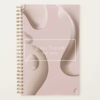 Modern Professional Nail Artist Pink Business Planner