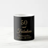 50 fabulous black gold name coffee mug