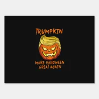 Trumpkin Make Halloween Great Again Jack O Lantern Sign
