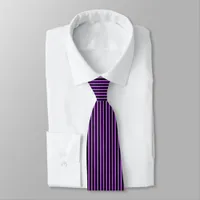 Halloween Poison Purple and Black Striped Neck Tie