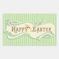 Happy Easter Vintage Sage Green Stickers