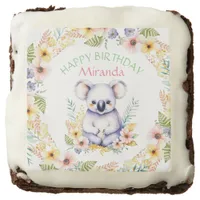 Koala Bear Themed Birthday Personalized Brownie