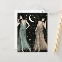 The Ladies Dance in the Moonlight Postcard