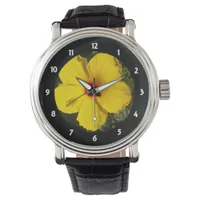 Yellow Hibiscus Flower Watch