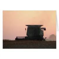 Combine at Sunset