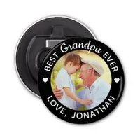 Best Grandpa Ever Personalized Name Custom Photo Bottle Opener