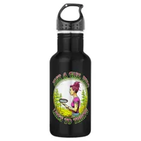 Just a Girl Who Likes to Throw | Disc Golf  Stainless Steel Water Bottle