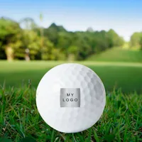 Business company logo golf balls