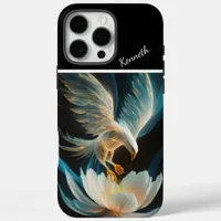 Eagle Descending on Lotus iPhone 16 Pro Max Case