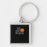 Tis The Season Cute Halloween Pumpkin Keychain